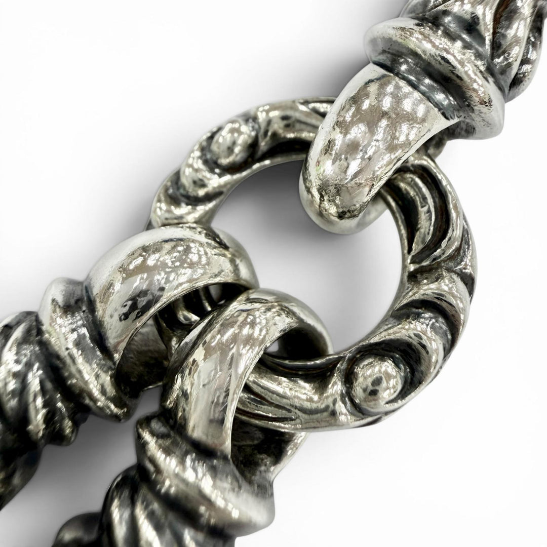 美品◇LONE ONES ロンワンズ 2クレーンベル M 925 キークラスプ キーホルダー アクセサリー シルバー USA製 重量56.5g メンズ