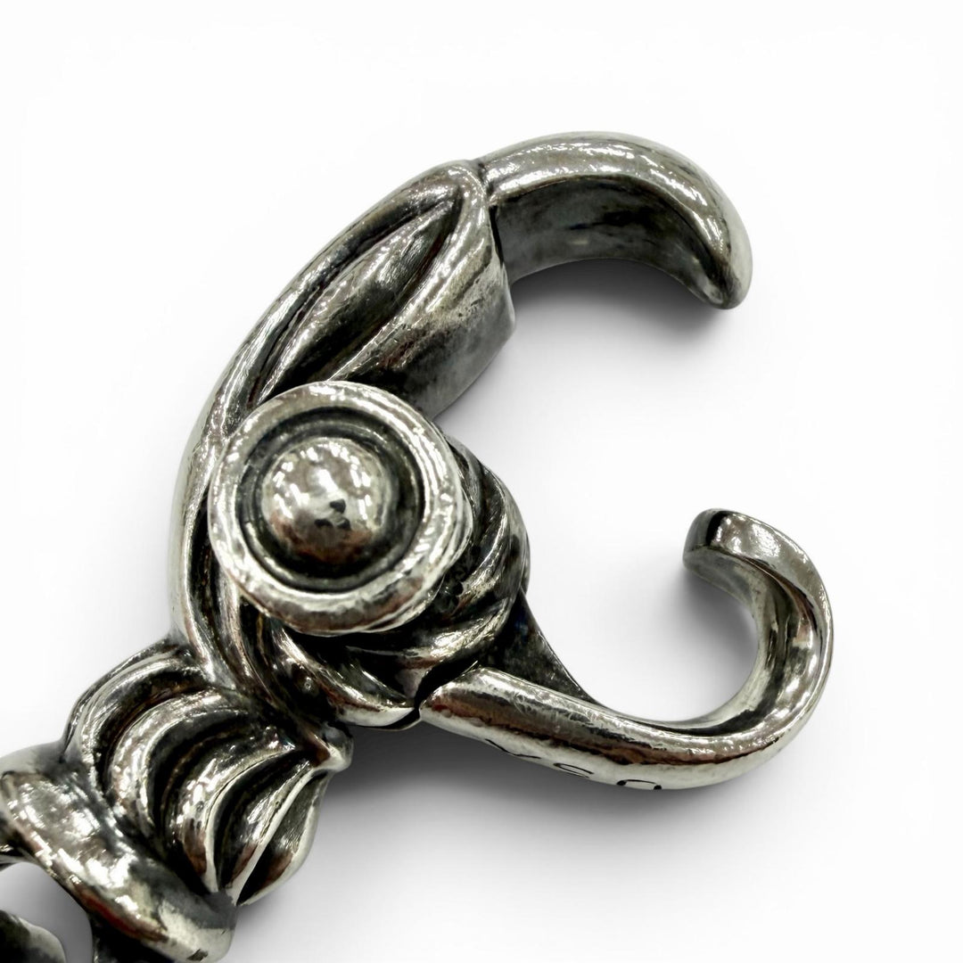 美品◇LONE ONES ロンワンズ 2クレーンベル M 925 キークラスプ キーホルダー アクセサリー シルバー USA製 重量56.5g メンズ