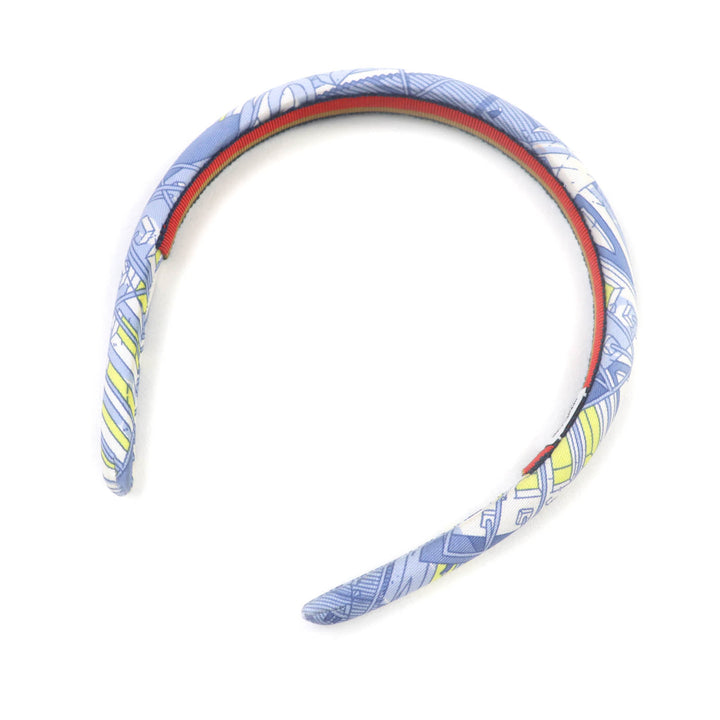 良品★HERMES エルメス エルザ 馬の伝説 シルク カチューシャ ヘアバンド ヘアアクセサリー マルチ フランス製 レディース