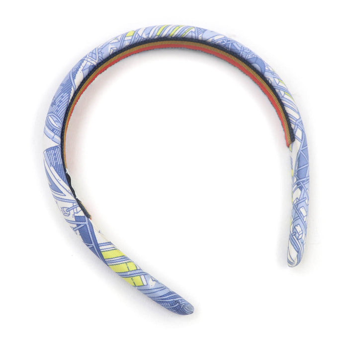 良品★HERMES エルメス エルザ 馬の伝説 シルク カチューシャ ヘアバンド ヘアアクセサリー マルチ フランス製 レディース