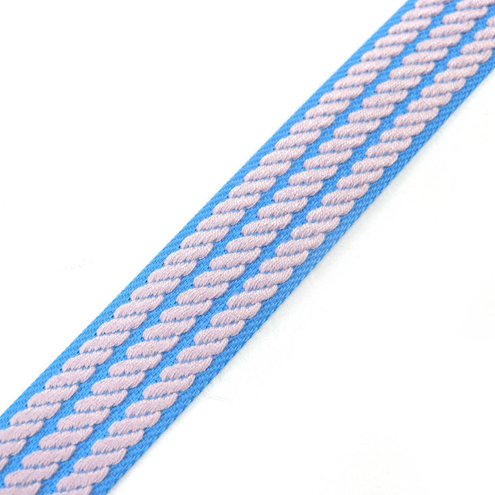 極美品△HERMES エルメス カヴァル トゥーゴー 25mm キャンバス レザー シルバー金具 ショルダーストラップ ブルー グレー ネイビー