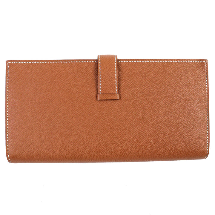 未使用品△HERMES エルメス ベアンスフレ ヴォーマダム ゴールド シルバー金具 Hロゴ ロングウォレット 長財布 W刻印 箱付き フランス製