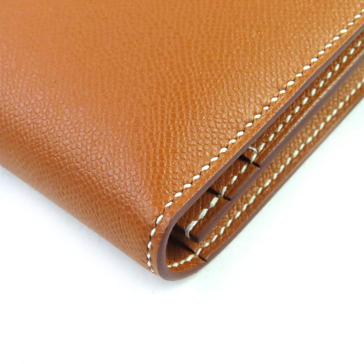 未使用品△HERMES エルメス ベアンスフレ ヴォーマダム ゴールド シルバー金具 Hロゴ ロングウォレット 長財布 W刻印 箱付き フランス製