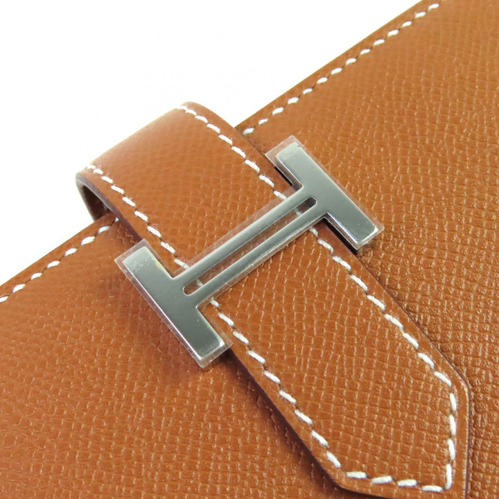 未使用品△HERMES エルメス ベアンスフレ ヴォーマダム ゴールド シルバー金具 Hロゴ ロングウォレット 長財布 W刻印 箱付き フランス製