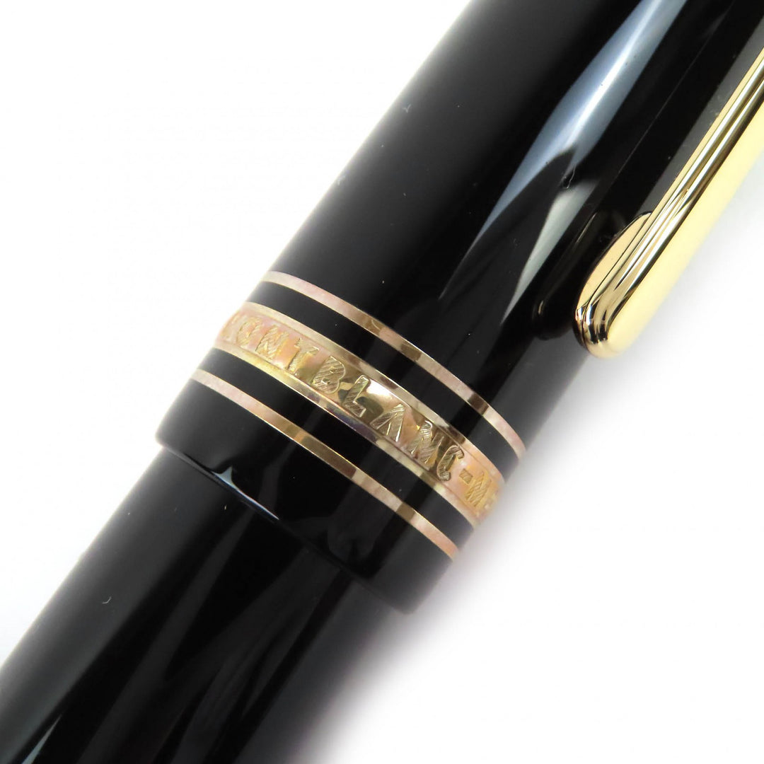 未使用品△MONTBLANC モンブラン 10575 マイスターシュテュック 149 PIX ペン先18K Mニブ 万年筆 ブラック ゴールド 箱・ケース付き