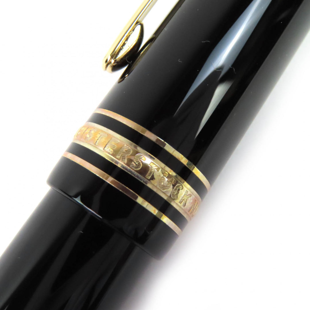 未使用品△MONTBLANC モンブラン 10575 マイスターシュテュック 149 PIX ペン先18K Mニブ 万年筆 ブラック ゴールド 箱・ケース付き