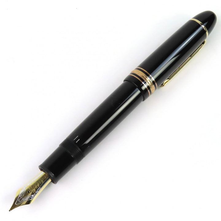 未使用品△MONTBLANC モンブラン 10575 マイスターシュテュック 149 PIX ペン先18K Mニブ 万年筆 ブラック ゴールド 箱・ケース付き