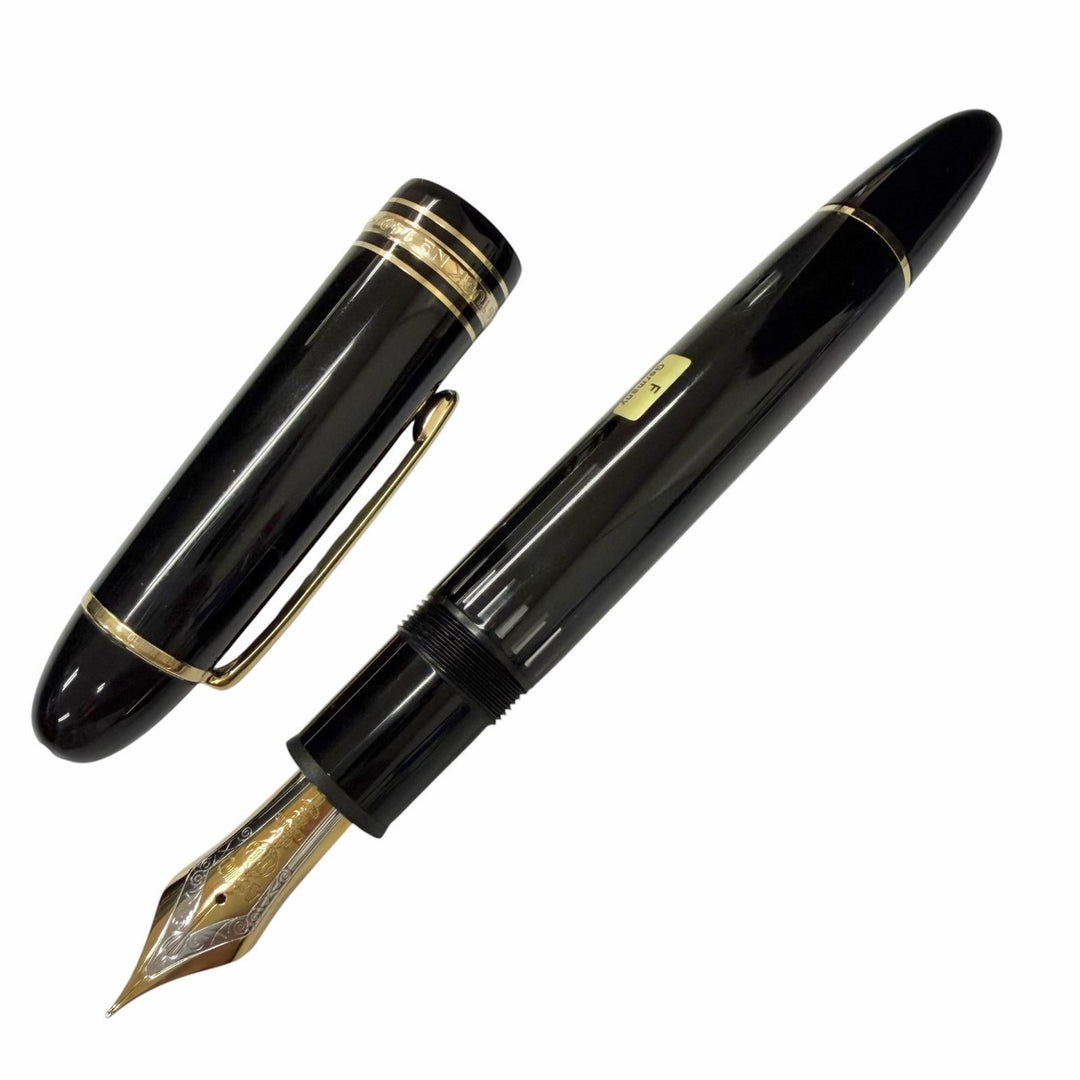未使用品□MONTBLANC モンブラン マイスターシュテュック 149 ペン先18K Fニブ キャップ式 万年筆 ブラック ゴールド ドイツ製 箱付き
