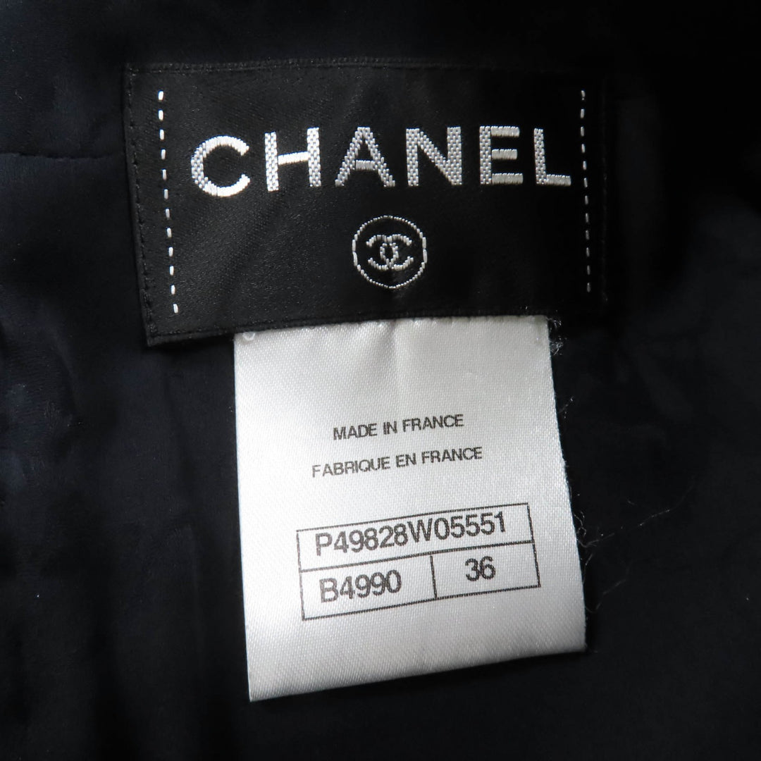 極美品☆CHANEL シャネル 14B P49828W05551 ライオンココボタン 半袖 ツイード ワンピース マルチカラー 36 仏製 正規品 レディース