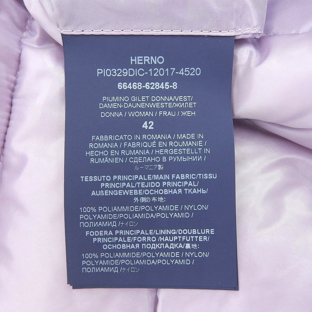 極美品▲Herno ヘルノ ICONICO イコニコ 2023年製 PI0329DIC SERENA セレナ ダブルジップ フード付き ロングダウンベスト 42 正規品