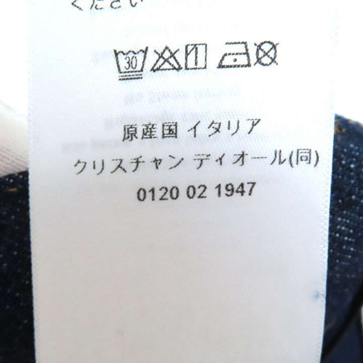 極美品△Christian Dior クリスチャンディオール 25SS 512P44A3426 裏地オブリーク ロゴワッペン デニム ショートパンツ 36 正規品 伊製
