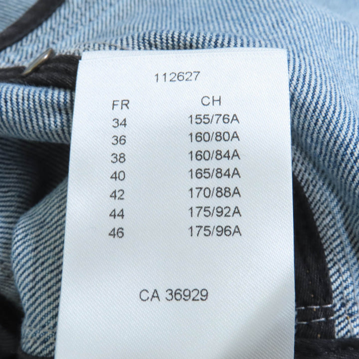 未使用★LOUIS VUITTON ルイヴィトン 24SS RW241WJ コットン100% ベルベットアクセント デニムドレス ワンピース インディゴ 38 正規品