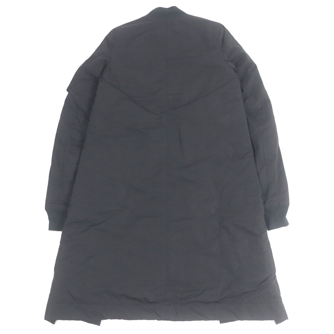美品□RICK OWENS DRKSHDW リックオウエンス ダークシャドウ 中綿入り ロングボンバージャケット コート ブラック XS イタリア製 メンズ