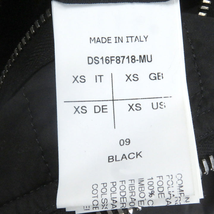 美品□RICK OWENS DRKSHDW リックオウエンス ダークシャドウ 中綿入り ロングボンバージャケット コート ブラック XS イタリア製 メンズ