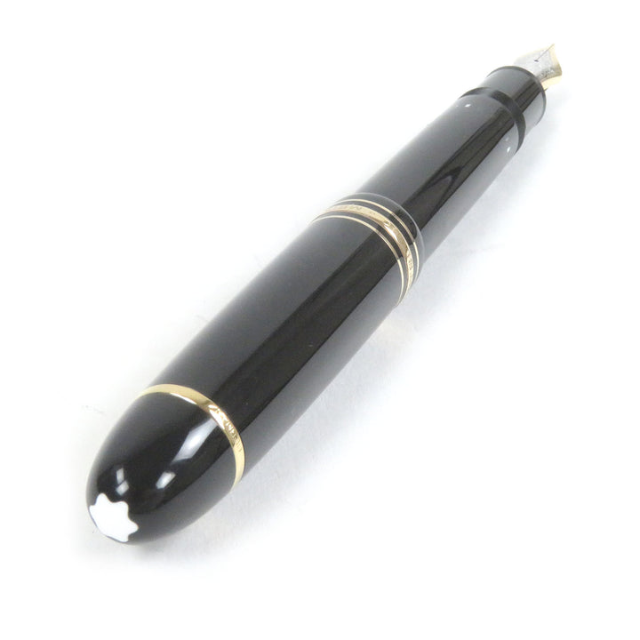 良品□MONTBLANC モンブラン マイスターシュテュック 149 ペン先14K Fニブ キャップ式 万年筆 ブラック ゴールド ドイツ製 メンズ