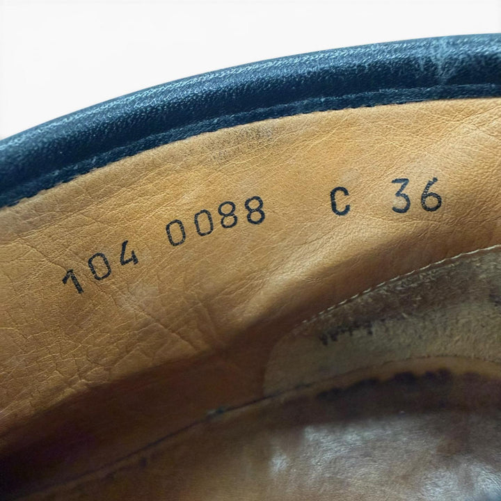 【ドンドン見直し】美品☆GUCCI グッチ 104 0088 ホースビット レザー アンクルブーツ ブラック ゴールド金具 36 イタリア製 レディース