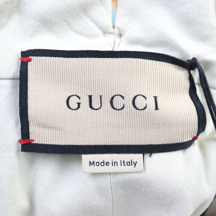 未使用品○GUCCI グッチ 675277 Z8ASY GGカレイドスコープ エクエストリアンインスパイア ラムレザー使い パンツ 44 伊製 正規品 メンズ