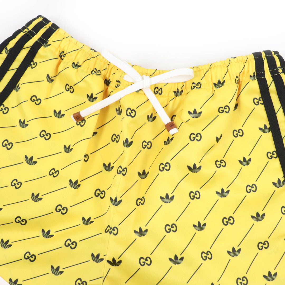 未使用品☆GUCCI×adidas グッチ×アディダス 693439 インターロッキングG ショートパンツ イエロー M イタリア製 正規品 レディース