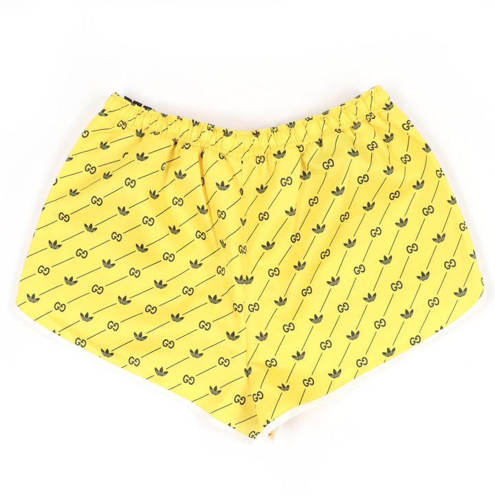 未使用品☆GUCCI×adidas グッチ×アディダス 693439 インターロッキングG ショートパンツ イエロー M イタリア製 正規品 レディース