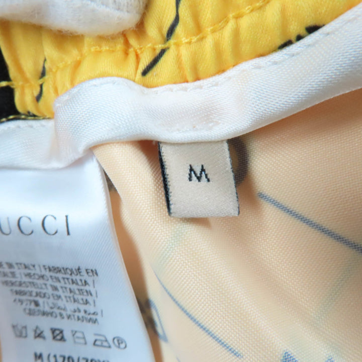 未使用品☆GUCCI×adidas グッチ×アディダス 693439 インターロッキングG ショートパンツ イエロー M イタリア製 正規品 レディース