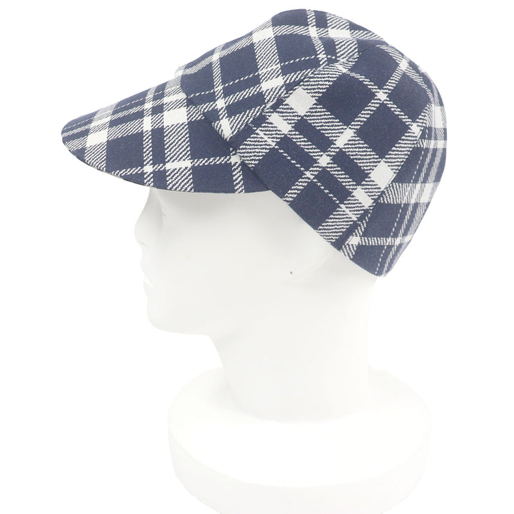 極美品□Christian Dior クリスチャンディオール 14CHE921I134 チェック 裏オブリーク 帽子 ベースボールキャップ 57 イタリア製 正規品