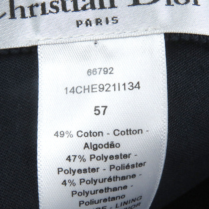 極美品□Christian Dior クリスチャンディオール 14CHE921I134 チェック 裏オブリーク 帽子 ベースボールキャップ 57 イタリア製 正規品