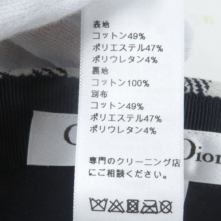 極美品□Christian Dior クリスチャンディオール 14CHE921I134 チェック 裏オブリーク 帽子 ベースボールキャップ 57 イタリア製 正規品