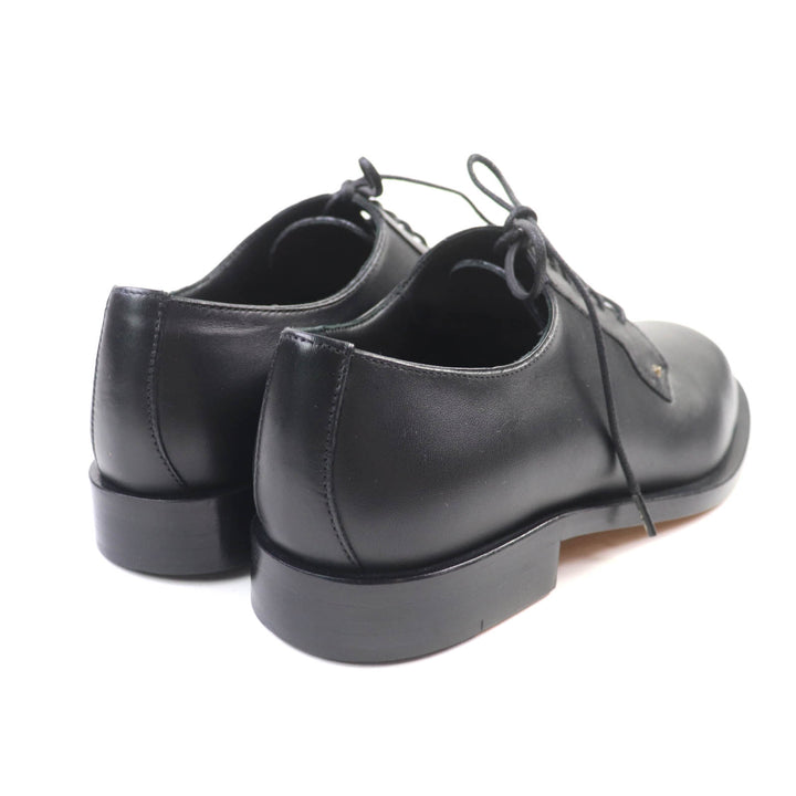 未使用品★Valentino Garavani ヴァレンティノガラヴァーニ ロックスタッズ付 レースアップ レザーシューズ ブラック 37 伊製 レディース