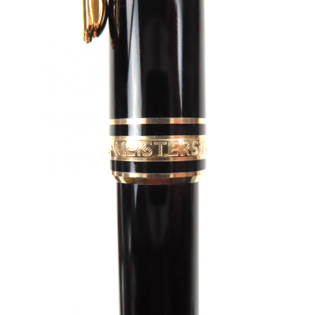 良品▼MONTBLANC モンブラン マイスターシュテュック ホワイトスター ツイスト式 ボールペン ブラック ゴールド ケース付き 筆記確認済み
