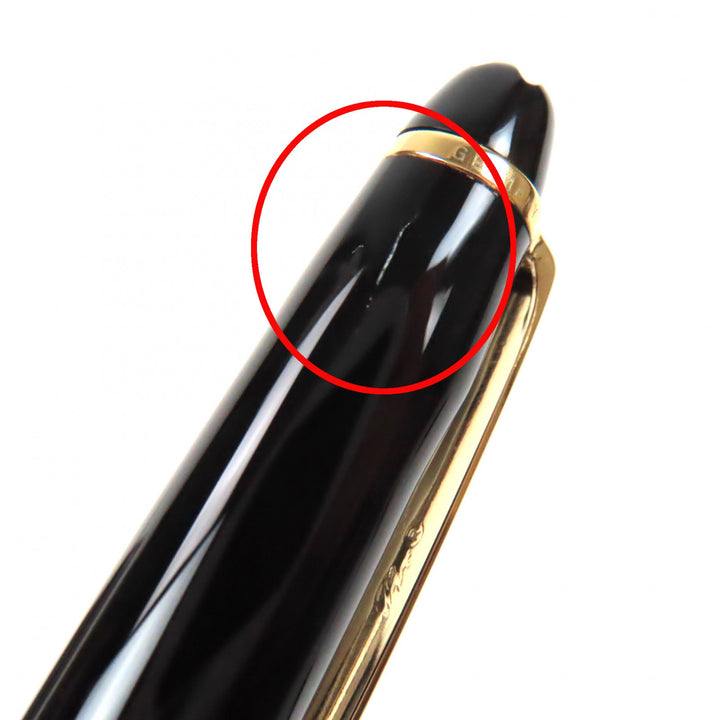 良品▼MONTBLANC モンブラン マイスターシュテュック ホワイトスター ツイスト式 ボールペン ブラック ゴールド ケース付き 筆記確認済み