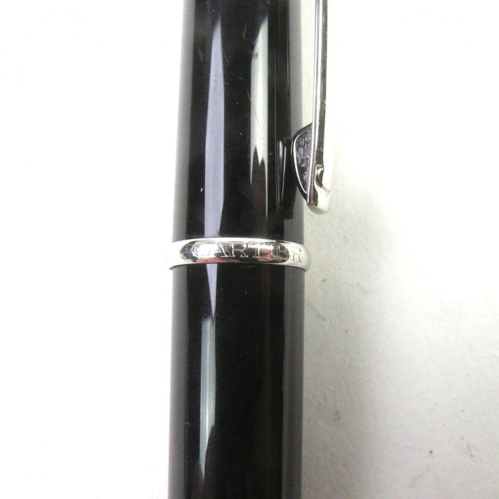 美品○Cartier カルティエ ディアボロ ドゥ カルティエ ロゴ刻印 ブルージェムストーン付き ツイスト式 ボールペン 筆記確認済み