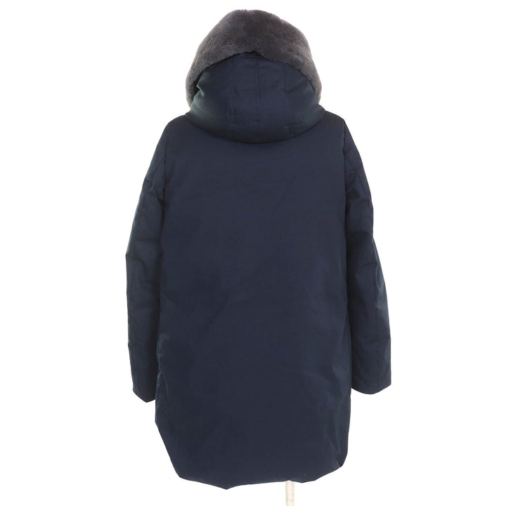 美品△WOOLRICH ウールリッチ WWCPS2869 COCOON PARKA コクーンパーカ ラビットファー・フード付き ダウンコート ネイビー M 正規品