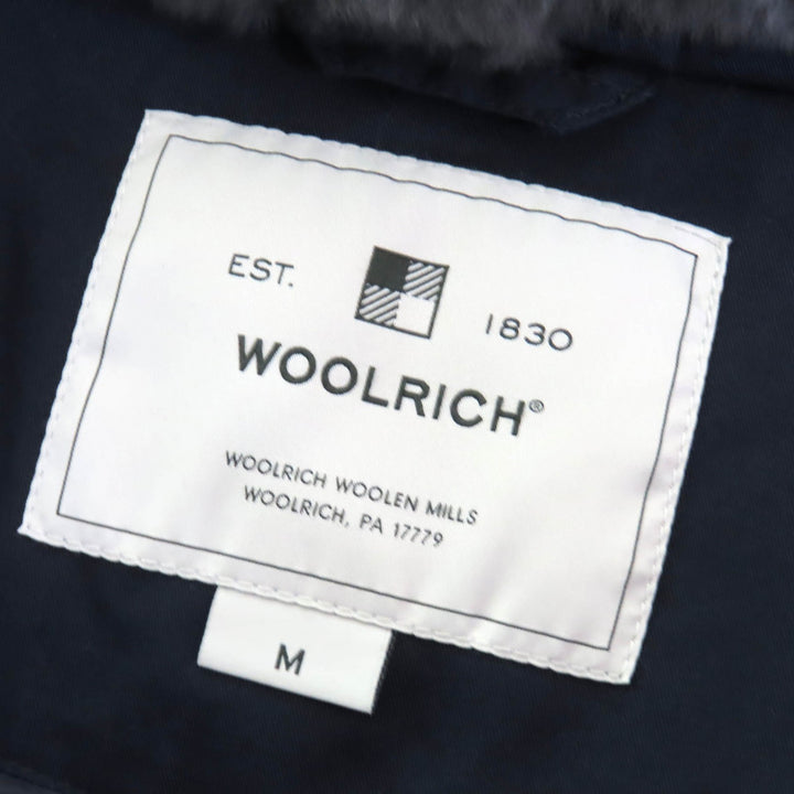 美品△WOOLRICH ウールリッチ WWCPS2869 COCOON PARKA コクーンパーカ ラビットファー・フード付き ダウンコート ネイビー M 正規品