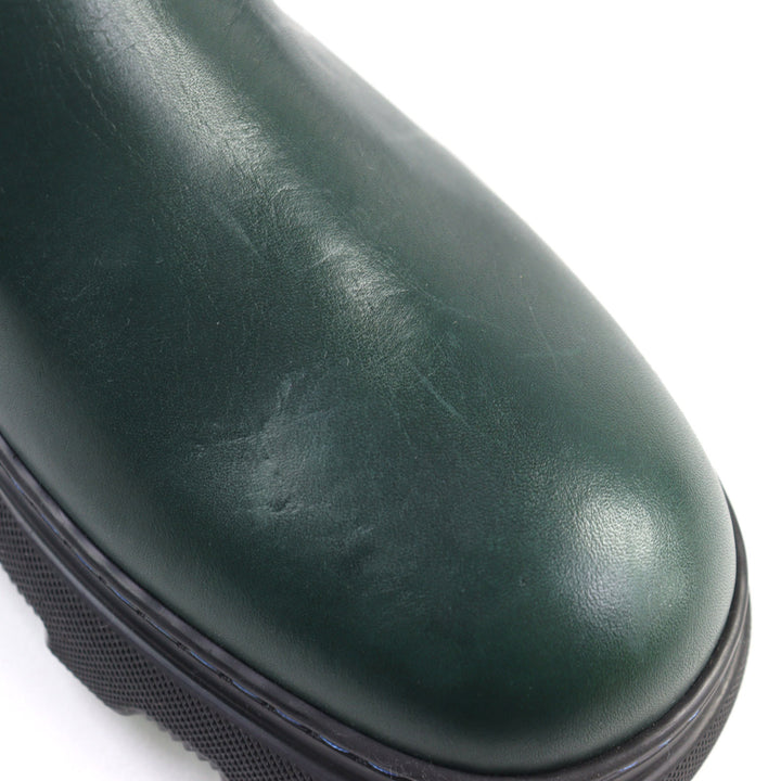未使用品○BURBERRY バーバリー 8074918 Creeper Chelsea Boots レザー クリーパー サイドゴア チェルシーブーツ 40 定価176000円