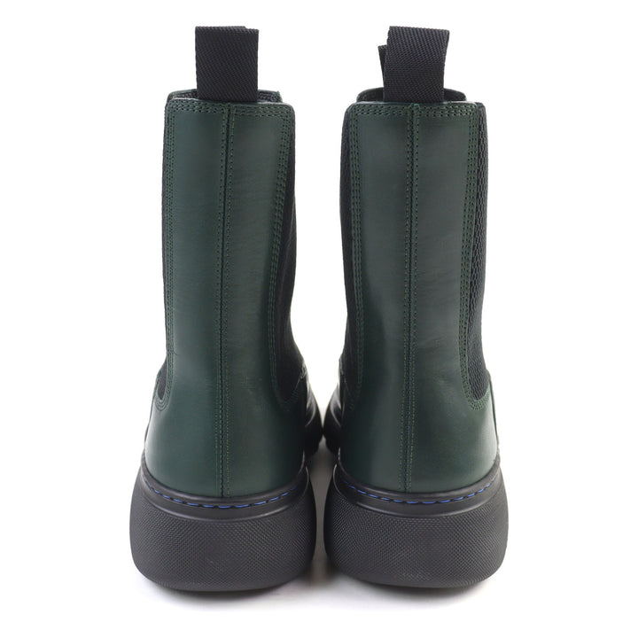 未使用品○BURBERRY バーバリー 8074918 Creeper Chelsea Boots レザー クリーパー サイドゴア チェルシーブーツ 40 定価176000円