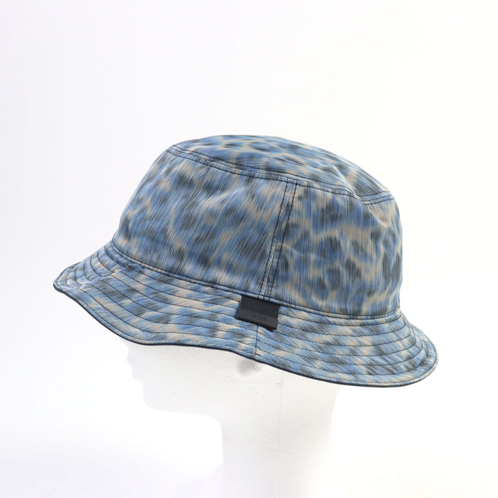 未使用品○DIOR Parley ディオールオム パーレイ フォージ オーシャンズ 22AW 293C906D5547 バケットハット ブルー系 総柄 M 正規品
