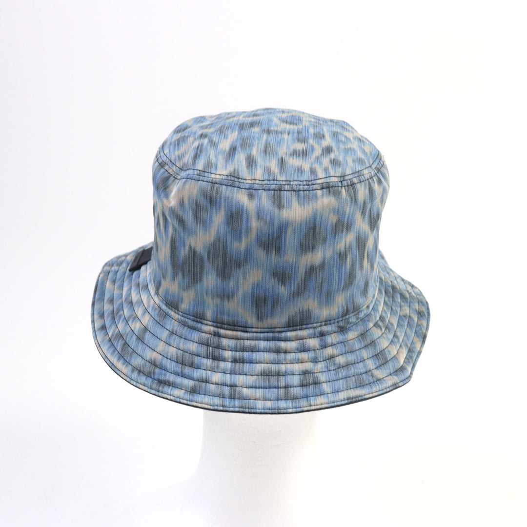 未使用品○DIOR Parley ディオールオム パーレイ フォージ オーシャンズ 22AW 293C906D5547 バケットハット ブルー系 総柄 M 正規品