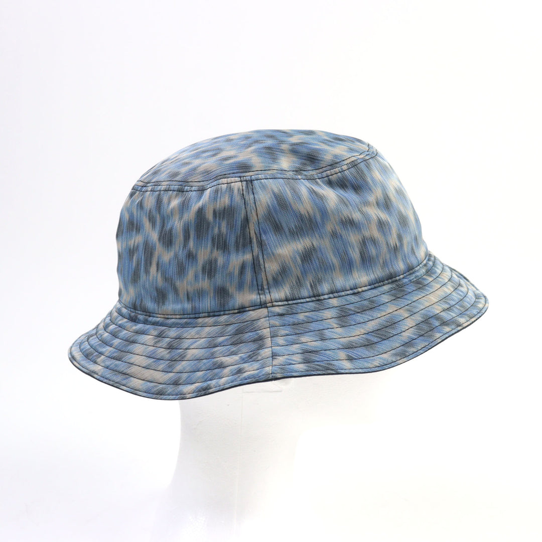 未使用品○DIOR Parley ディオールオム パーレイ フォージ オーシャンズ 22AW 293C906D5547 バケットハット ブルー系 総柄 M 正規品