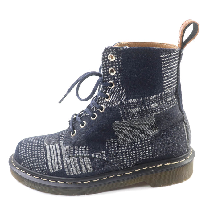 美品★Dr.Martens ドクターマーチン パスカルボロ デニム 8ホール レースアップ ショートブーツ UK5 （約25cm相当） 英国製 ユニセックス