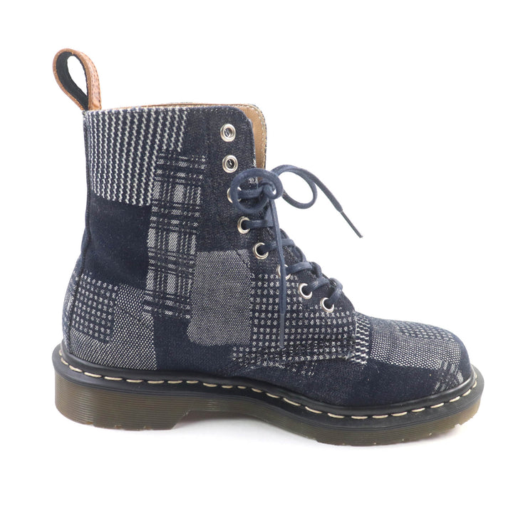 美品★Dr.Martens ドクターマーチン パスカルボロ デニム 8ホール レースアップ ショートブーツ UK5 （約25cm相当） 英国製 ユニセックス
