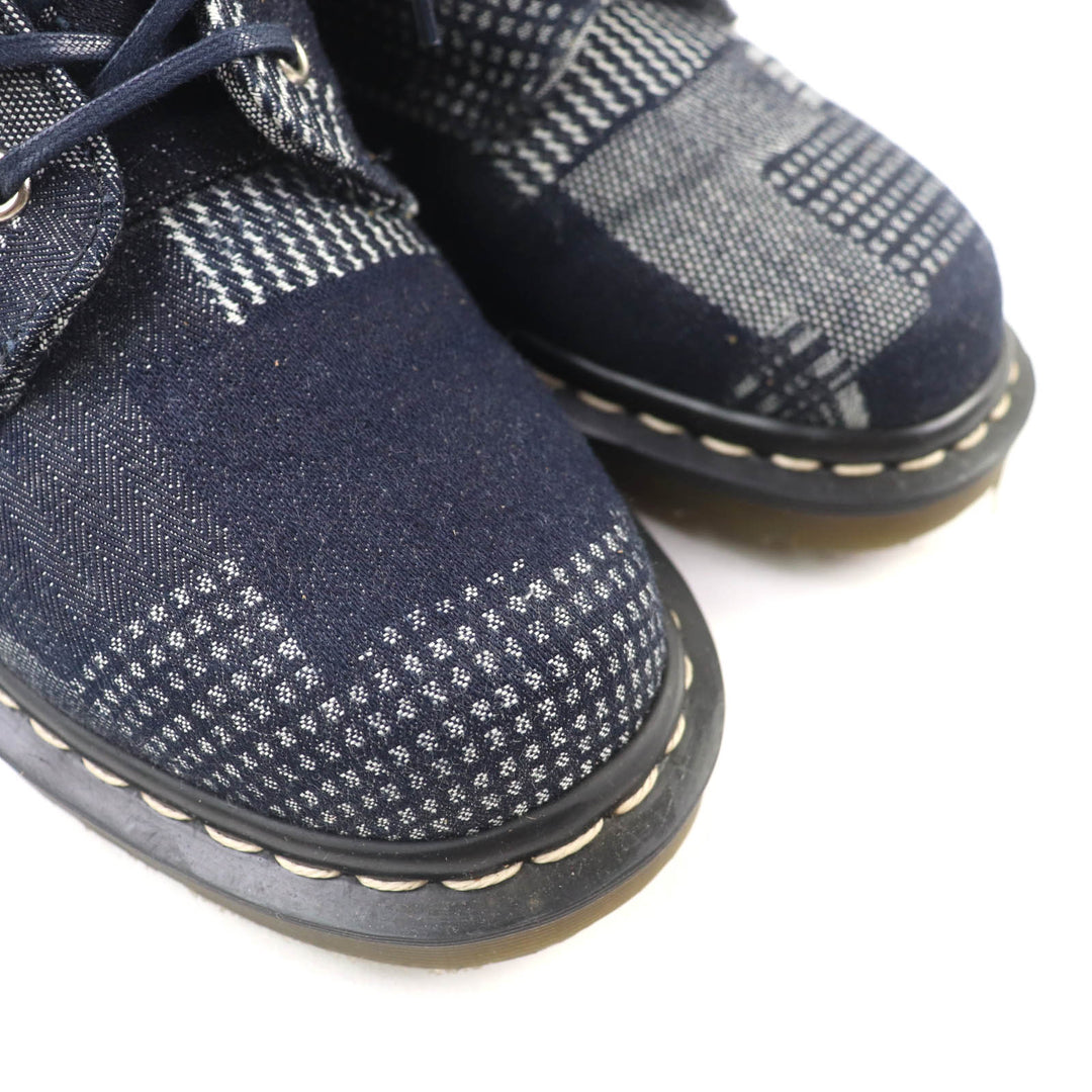 美品★Dr.Martens ドクターマーチン パスカルボロ デニム 8ホール レースアップ ショートブーツ UK5 （約25cm相当） 英国製 ユニセックス