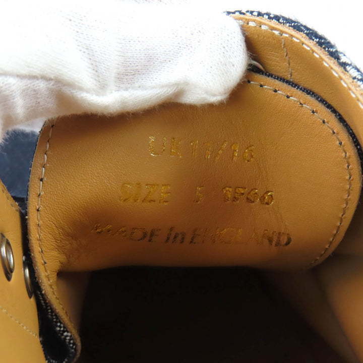 美品★Dr.Martens ドクターマーチン パスカルボロ デニム 8ホール レースアップ ショートブーツ UK5 （約25cm相当） 英国製 ユニセックス
