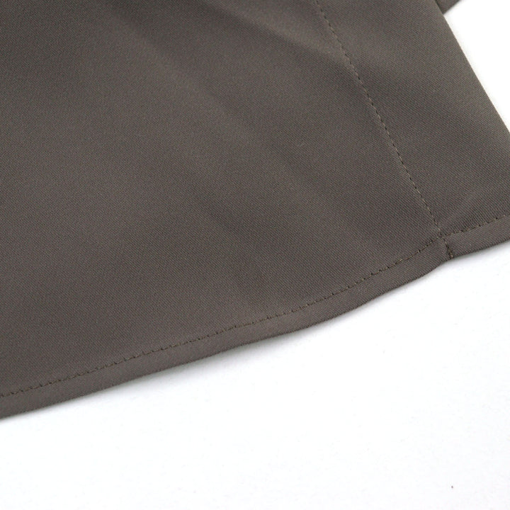 未使用品○CULLNI クルニ 24SS 24-SS-019 Dry Double Satin Pocket Shirt トープ 比翼仕立て 長袖シャツ 2 正規品 メンズ 定価36300円