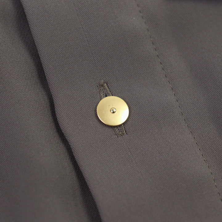 未使用品○CULLNI クルニ 24SS 24-SS-019 Dry Double Satin Pocket Shirt トープ 比翼仕立て 長袖シャツ 2 正規品 メンズ 定価36300円
