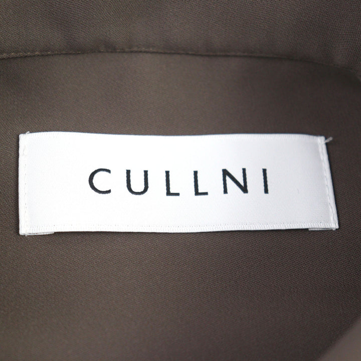 未使用品○CULLNI クルニ 24SS 24-SS-019 Dry Double Satin Pocket Shirt トープ 比翼仕立て 長袖シャツ 2 正規品 メンズ 定価36300円