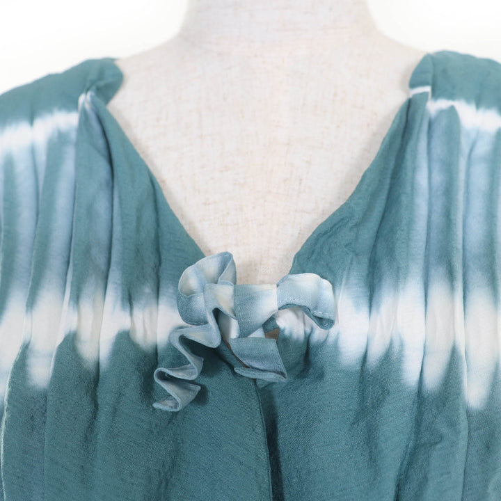 極美品☆ISSEY MIYAKE イッセイミヤケ 21SS IM12FO607 プリーツ加工 長袖 カーディガン グリーン系 2 日本製 正規品 レディース
