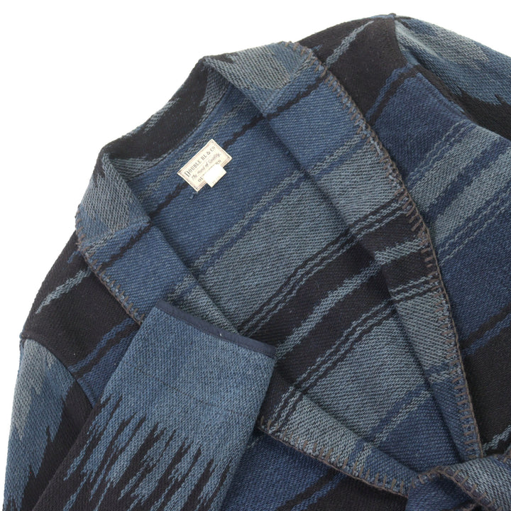 未使用品○RRL ダブルアールエル コットン100% インディゴ ネイティブ ベルテッド ラグジャケット マルチカラー 日本サイズL相当 正規品