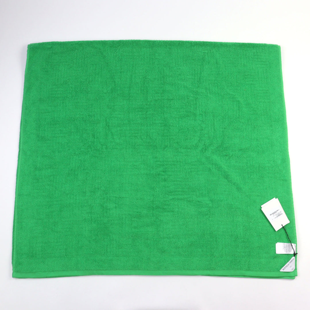 未使用品○BOTTEGAVENETA ボッテガヴェネタ 2022年製 651118 BEACH TOWEL COTTON TERRY テリークロス 大判 ビーチタオル 保存袋付 正規品