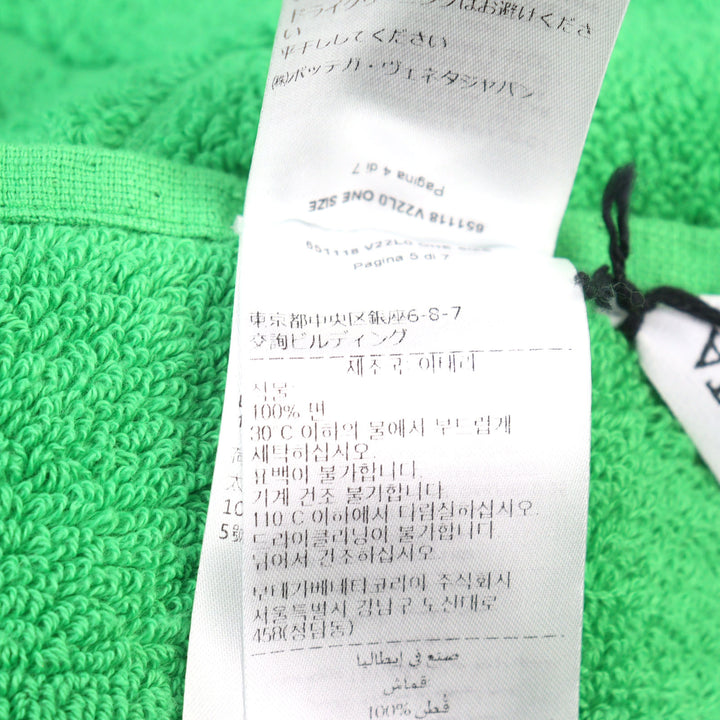 未使用品○BOTTEGAVENETA ボッテガヴェネタ 2022年製 651118 BEACH TOWEL COTTON TERRY テリークロス 大判 ビーチタオル 保存袋付 正規品