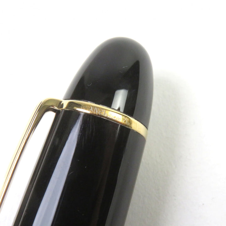美品○MONTBLANC モンブラン マイスターシュテュック 149 18K ホワイトスター ロゴ刻印 万年筆 ブラック ゴールド ドイツ製